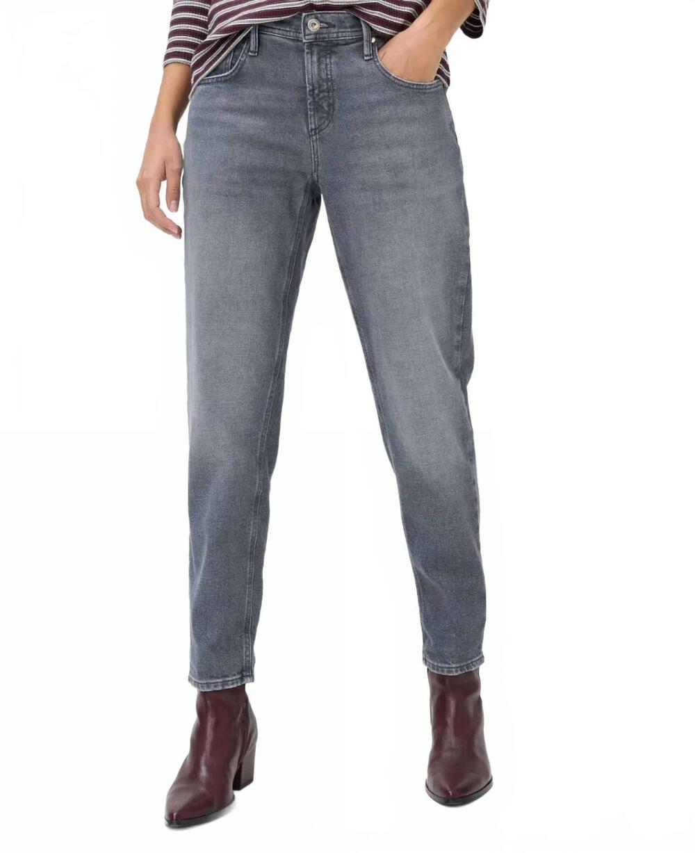 NEW BRAX miley tapered-fit five-pocket jeans in grey